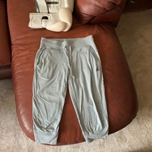Gray reebok capris